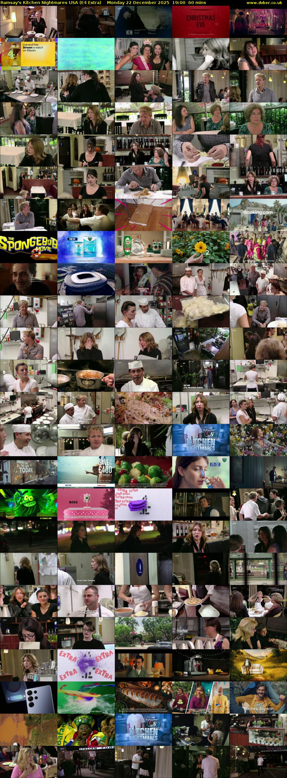 Ramsay's Kitchen Nightmares USA (E4 Extra) Monday 22 December 2025 19:00 - 20:00