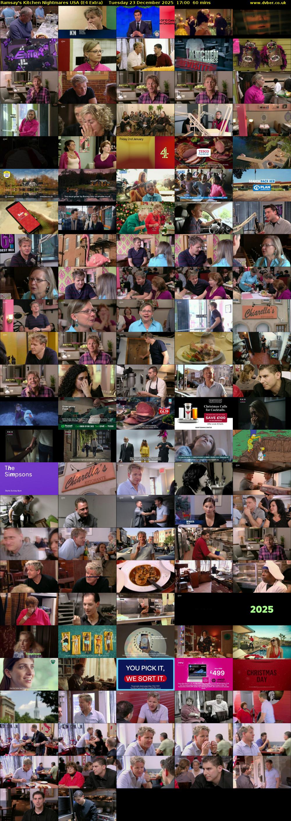Ramsay's Kitchen Nightmares USA (E4 Extra) Tuesday 23 December 2025 17:00 - 18:00