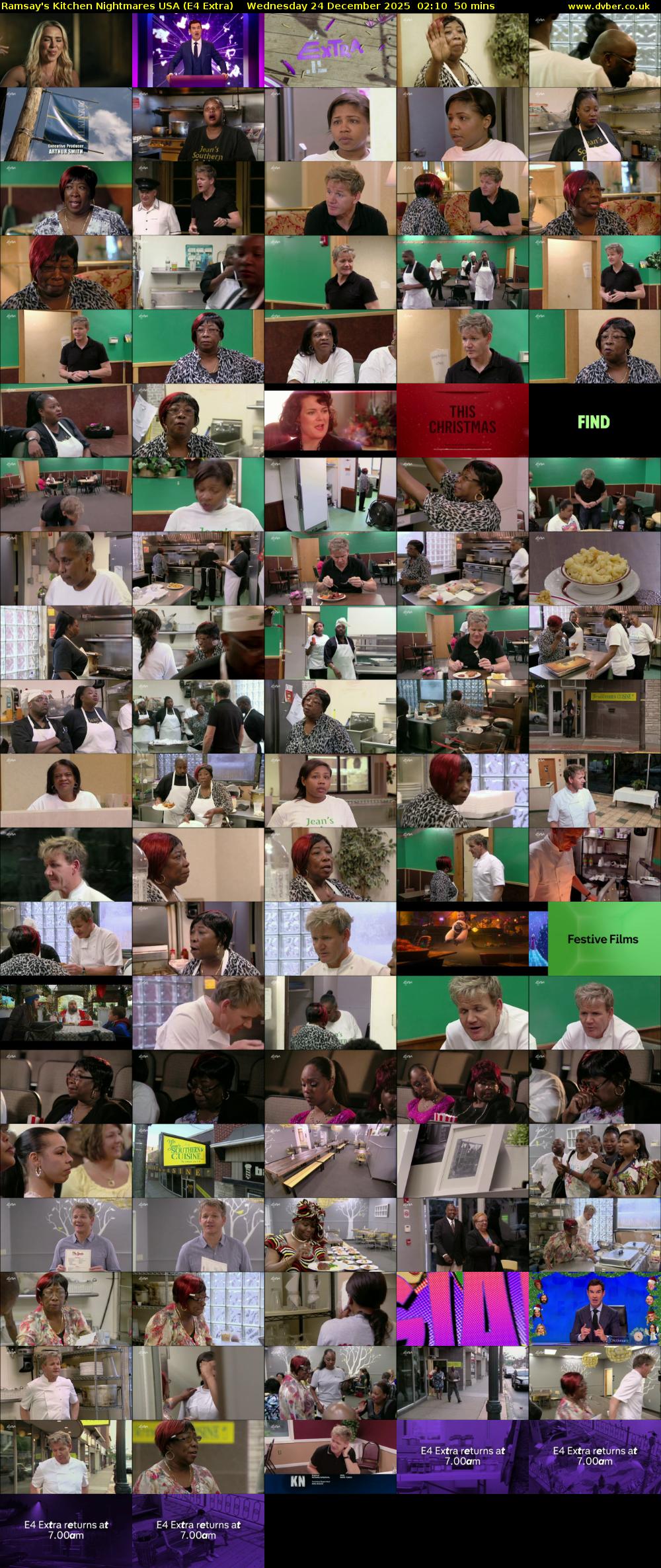 Ramsay's Kitchen Nightmares USA (E4 Extra) Wednesday 24 December 2025 02:10 - 03:00