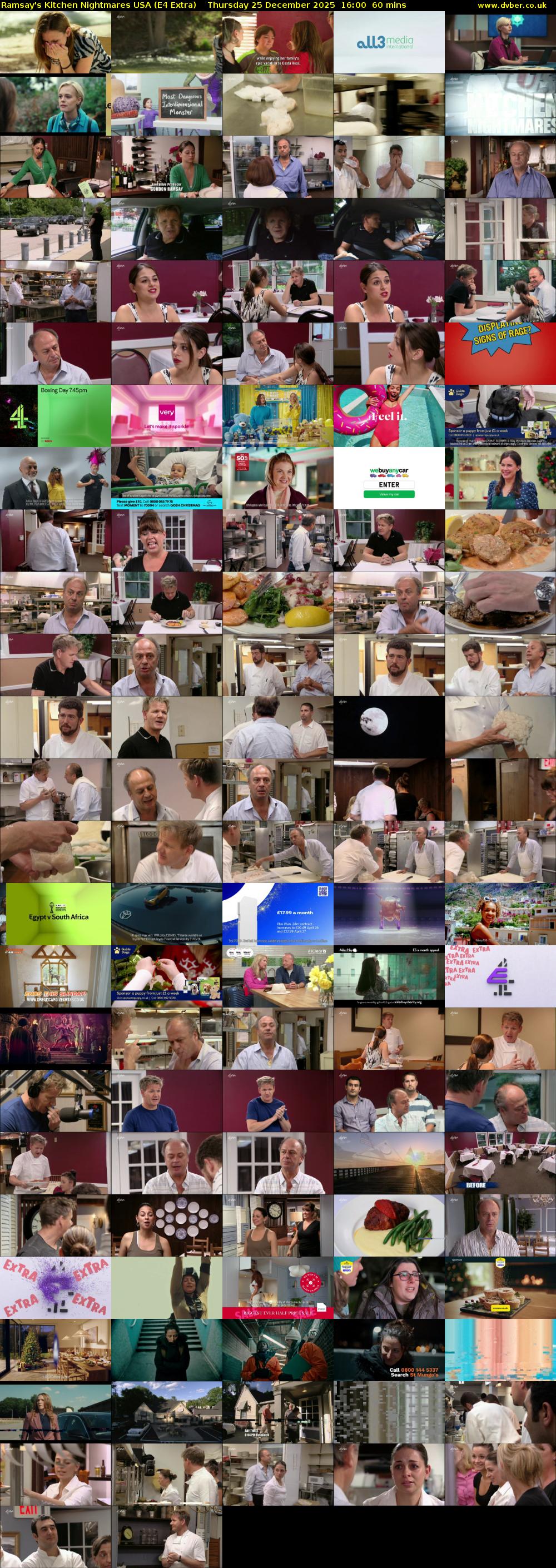 Ramsay's Kitchen Nightmares USA (E4 Extra) Thursday 25 December 2025 16:00 - 17:00