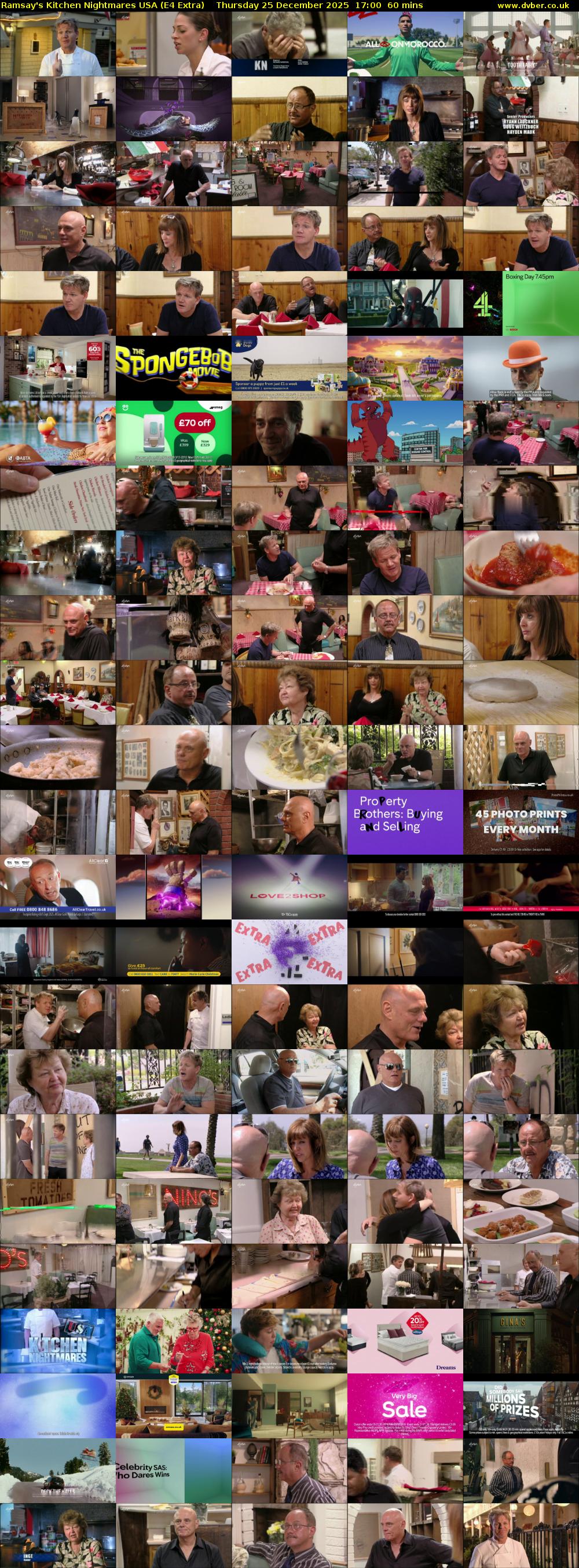 Ramsay's Kitchen Nightmares USA (E4 Extra) Thursday 25 December 2025 17:00 - 18:00