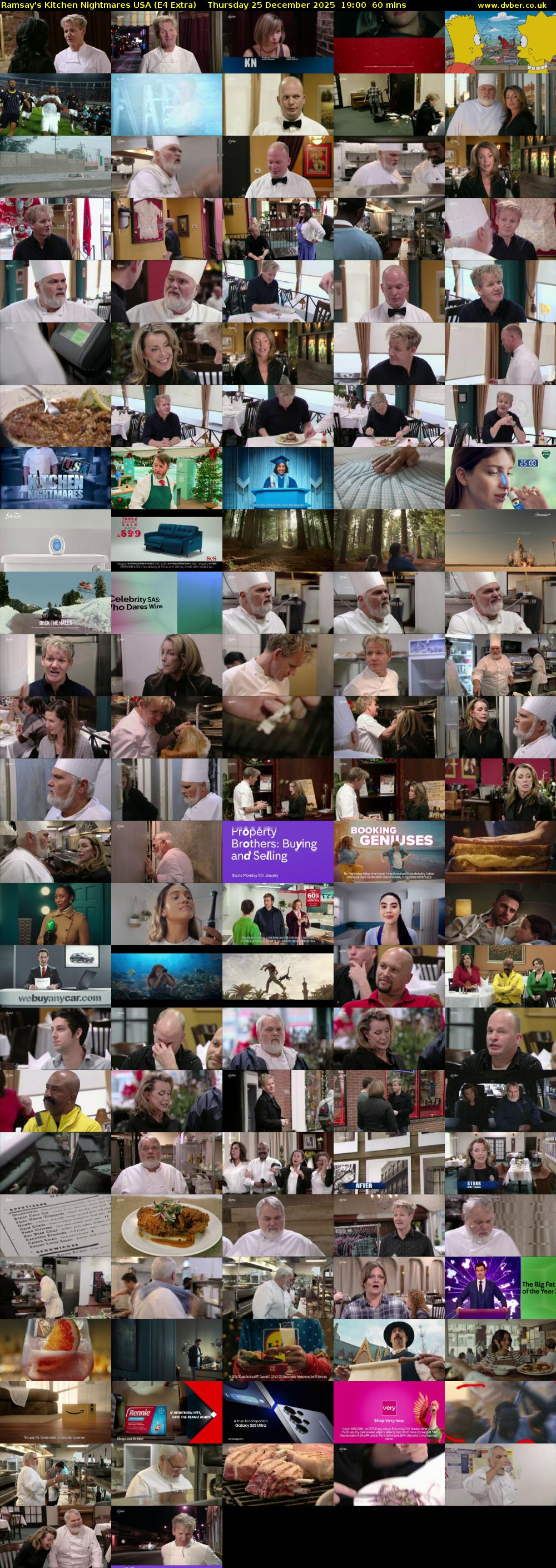 Ramsay's Kitchen Nightmares USA (E4 Extra) Thursday 25 December 2025 19:00 - 20:00