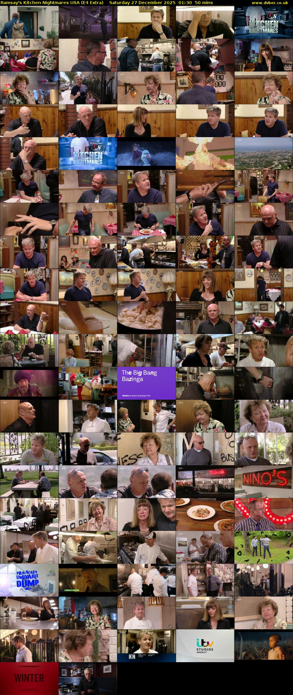 Ramsay's Kitchen Nightmares USA (E4 Extra) Saturday 27 December 2025 01:30 - 02:20