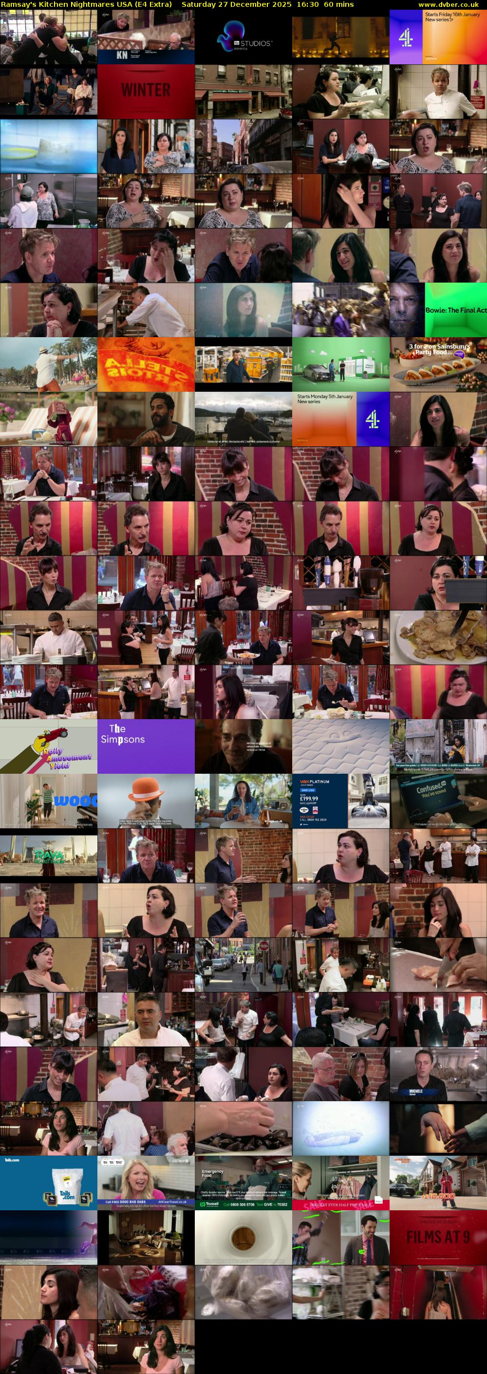 Ramsay's Kitchen Nightmares USA (E4 Extra) Saturday 27 December 2025 16:30 - 17:30