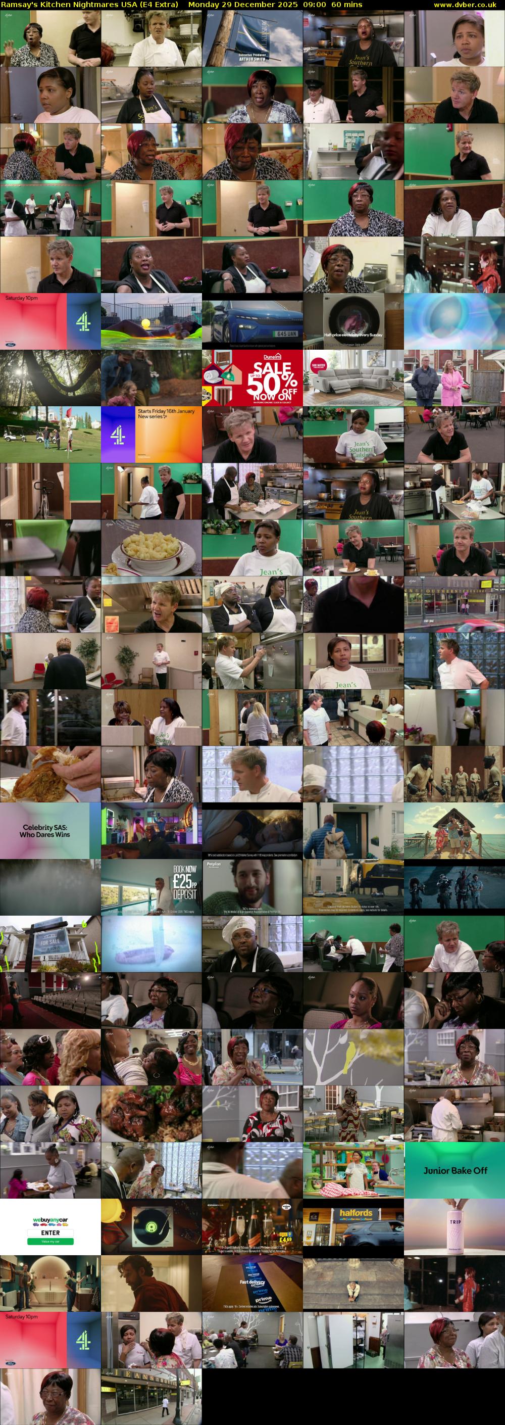Ramsay's Kitchen Nightmares USA (E4 Extra) Monday 29 December 2025 09:00 - 10:00