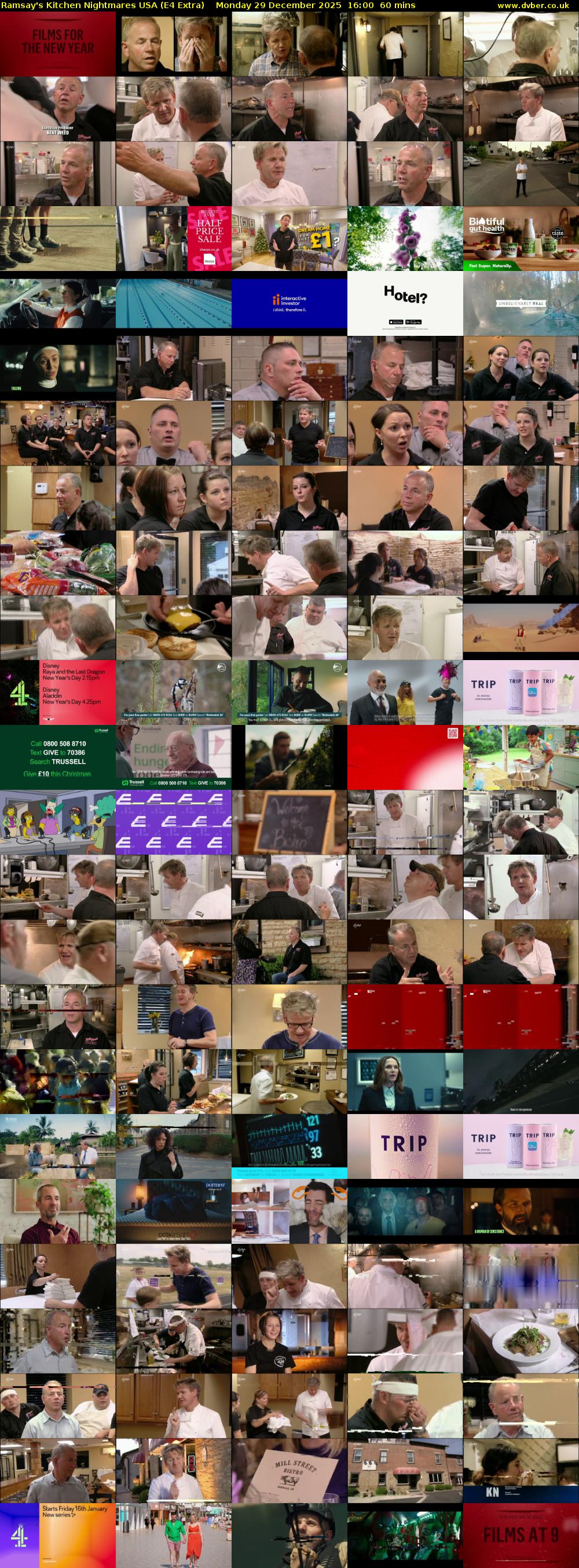 Ramsay's Kitchen Nightmares USA (E4 Extra) Monday 29 December 2025 16:00 - 17:00
