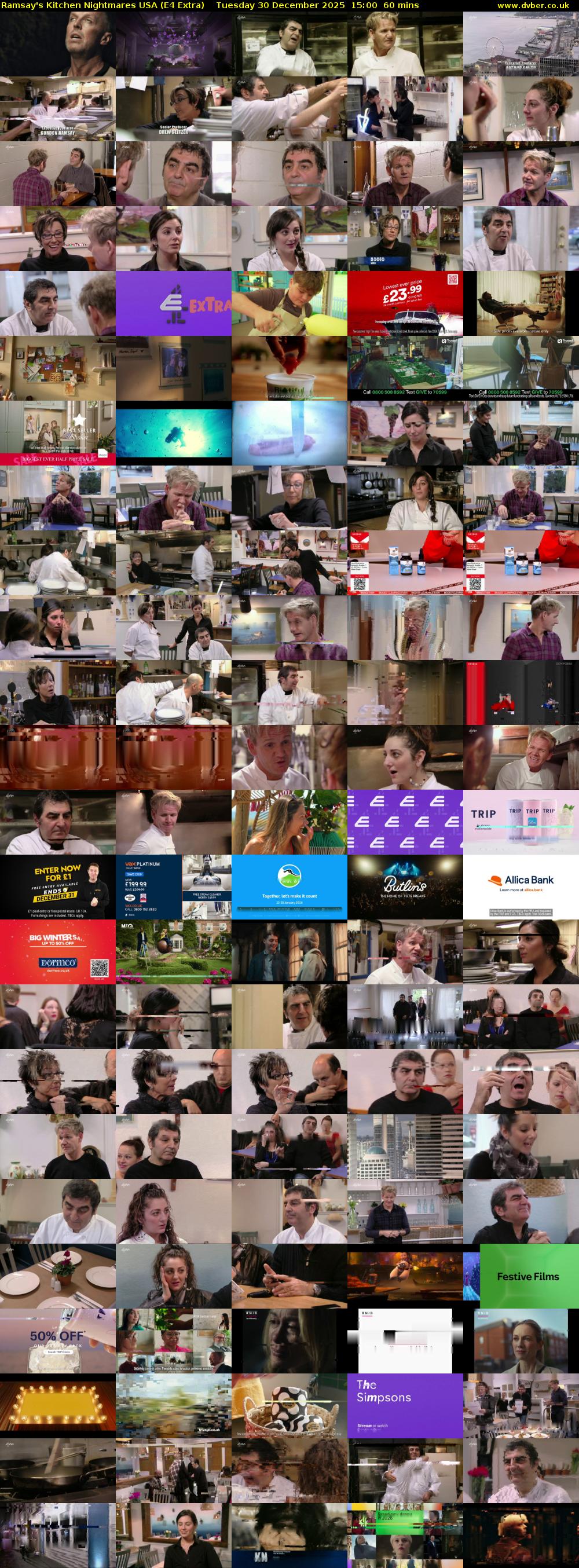 Ramsay's Kitchen Nightmares USA (E4 Extra) Tuesday 30 December 2025 15:00 - 16:00