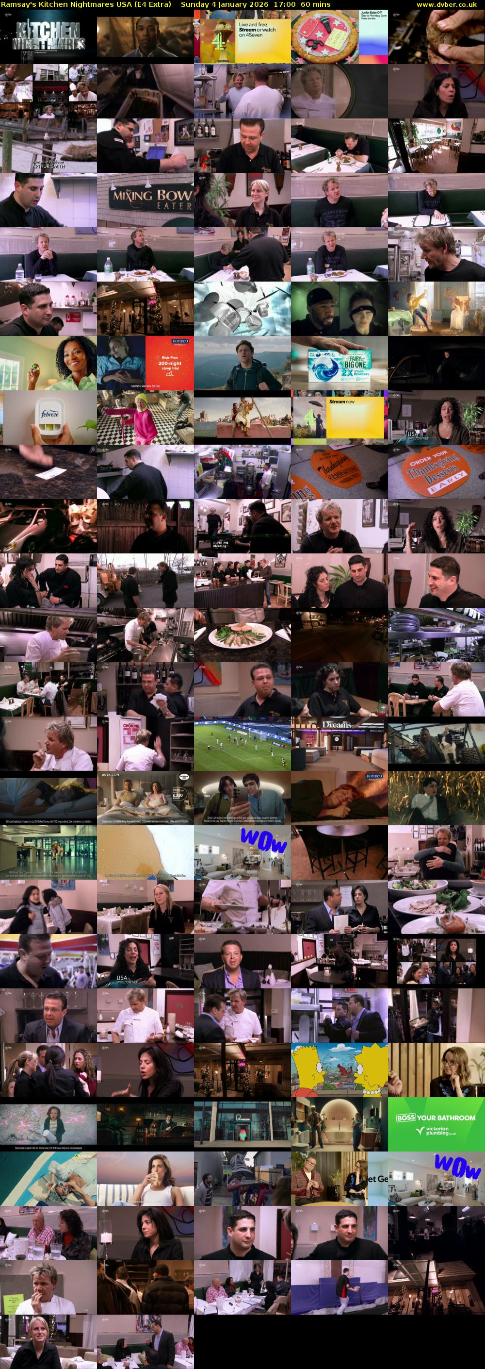 Ramsay's Kitchen Nightmares USA (E4 Extra) Sunday 4 January 2026 17:00 - 18:00