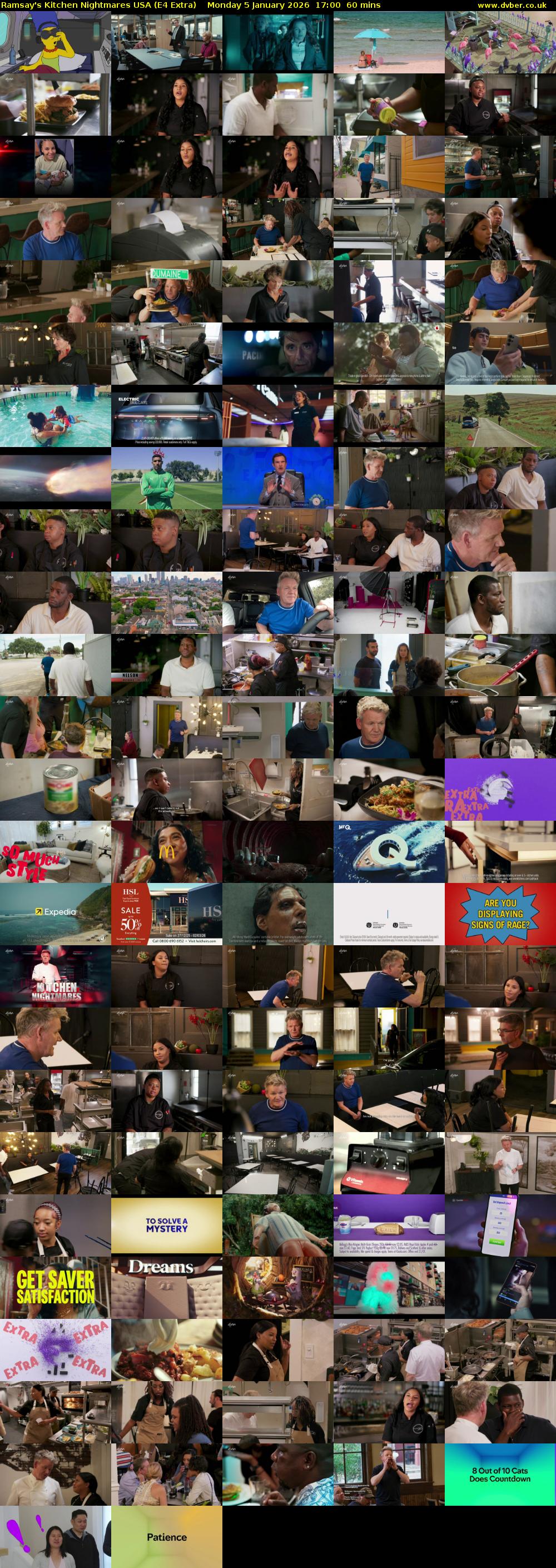 Ramsay's Kitchen Nightmares USA (E4 Extra) Monday 5 January 2026 17:00 - 18:00