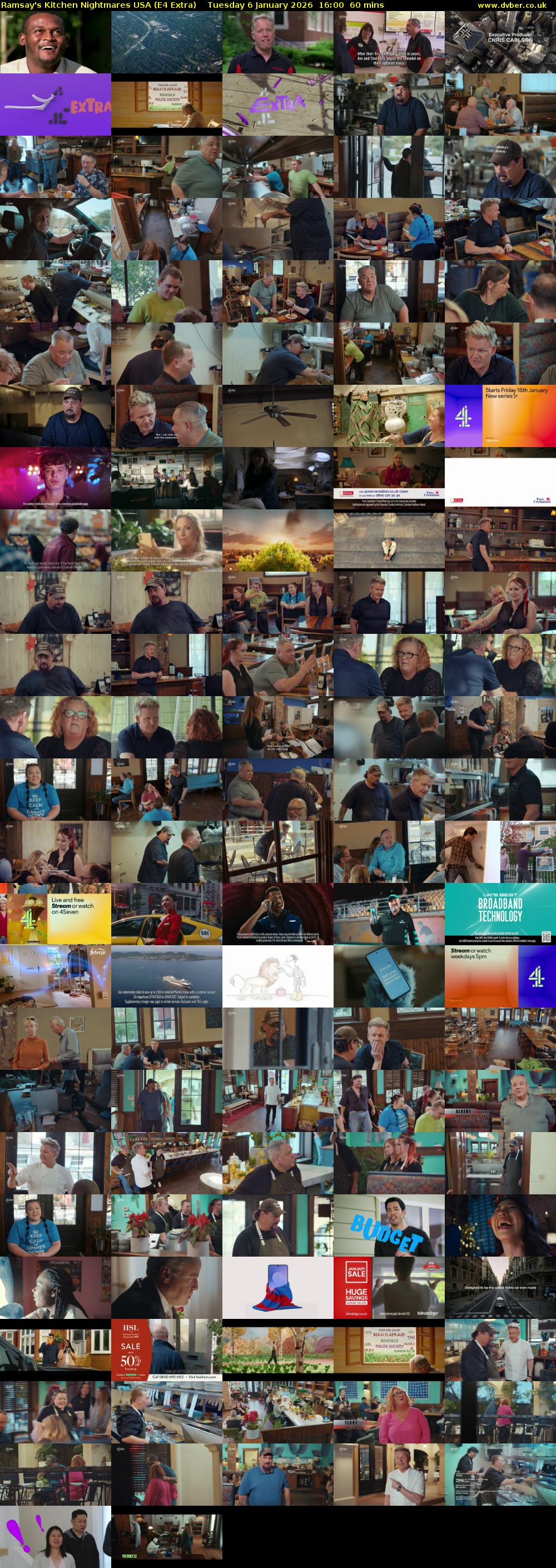 Ramsay's Kitchen Nightmares USA (E4 Extra) Tuesday 6 January 2026 16:00 - 17:00