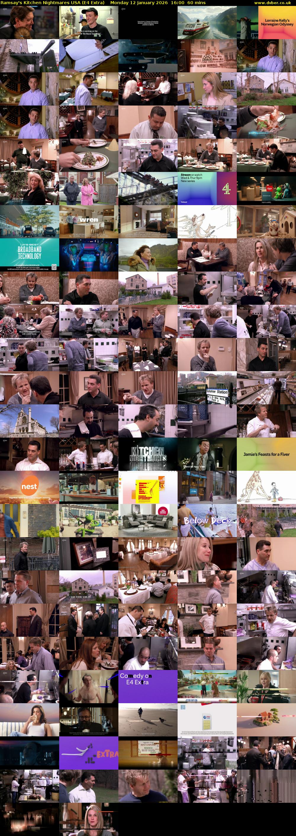 Ramsay's Kitchen Nightmares USA (E4 Extra) Monday 12 January 2026 16:00 - 17:00
