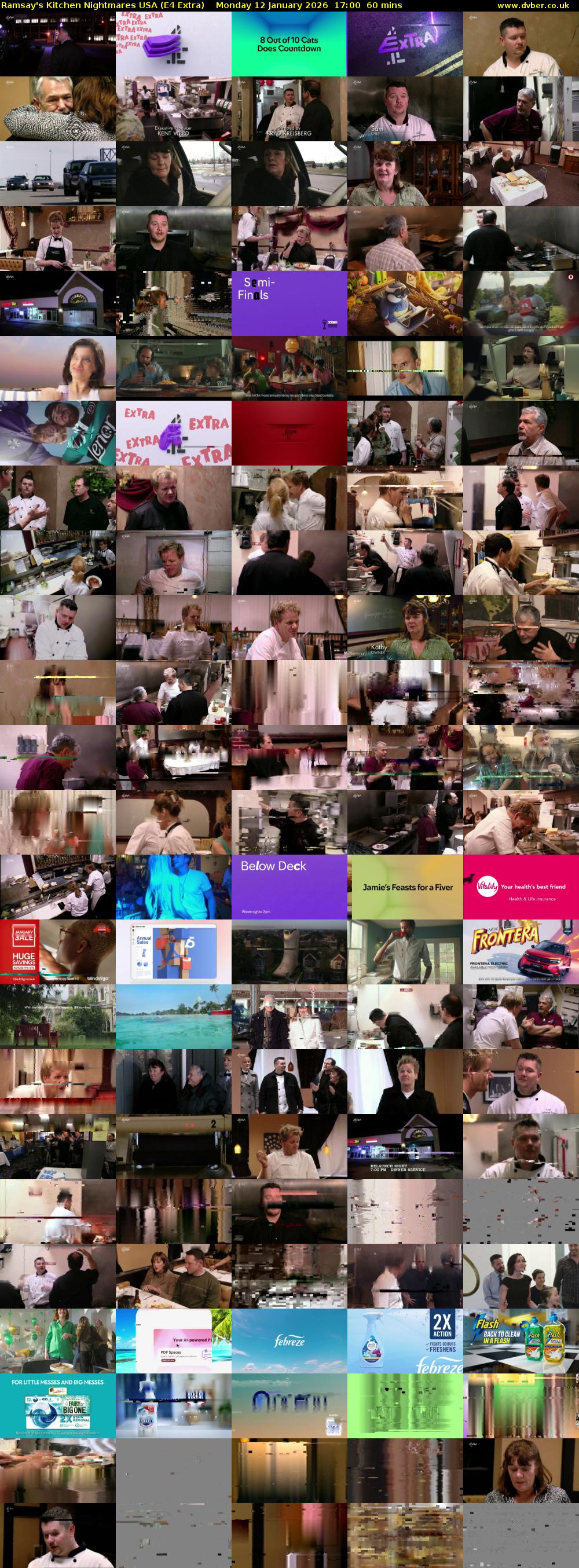 Ramsay's Kitchen Nightmares USA (E4 Extra) Monday 12 January 2026 17:00 - 18:00