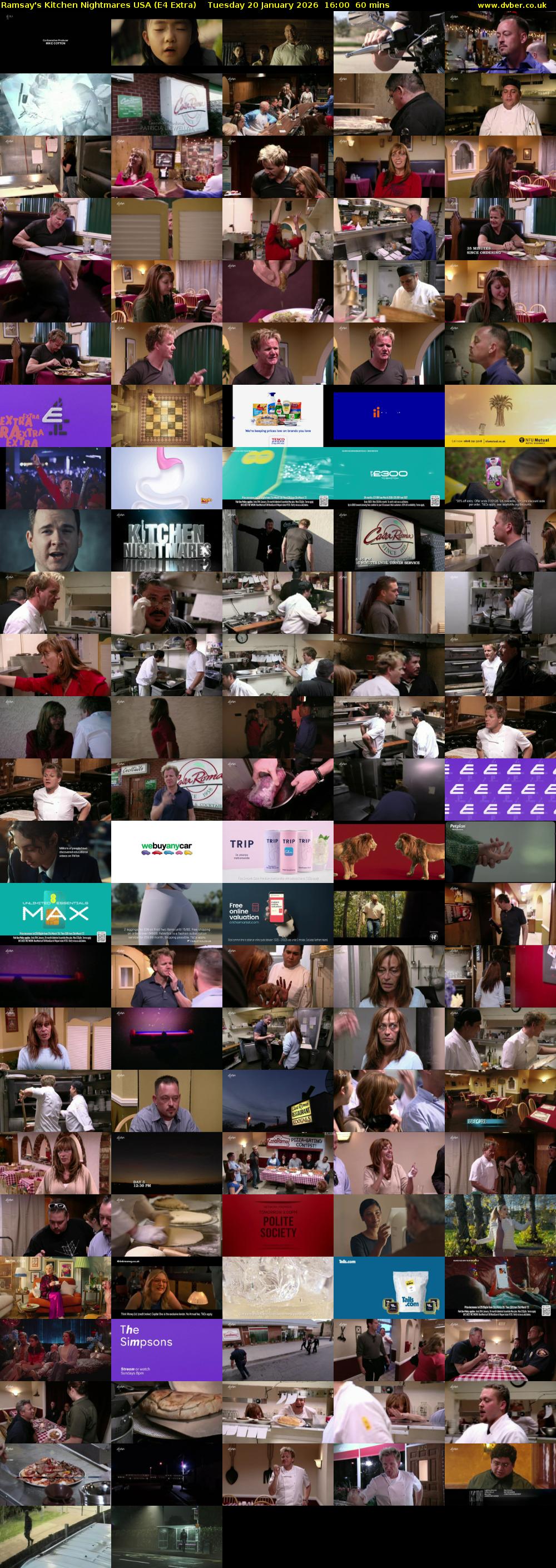 Ramsay's Kitchen Nightmares USA (E4 Extra) Tuesday 20 January 2026 16:00 - 17:00