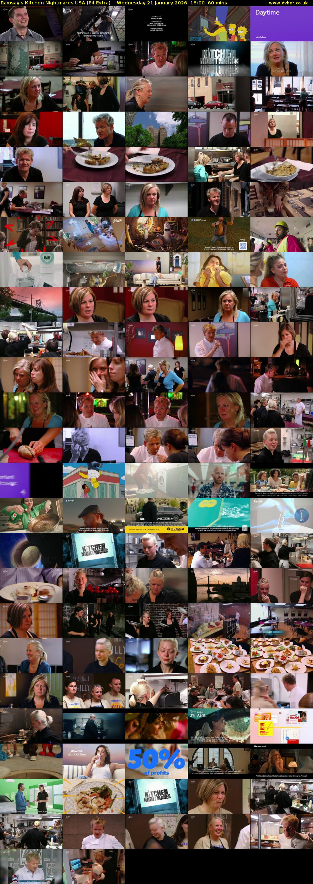 Ramsay's Kitchen Nightmares USA (E4 Extra) Wednesday 21 January 2026 16:00 - 17:00
