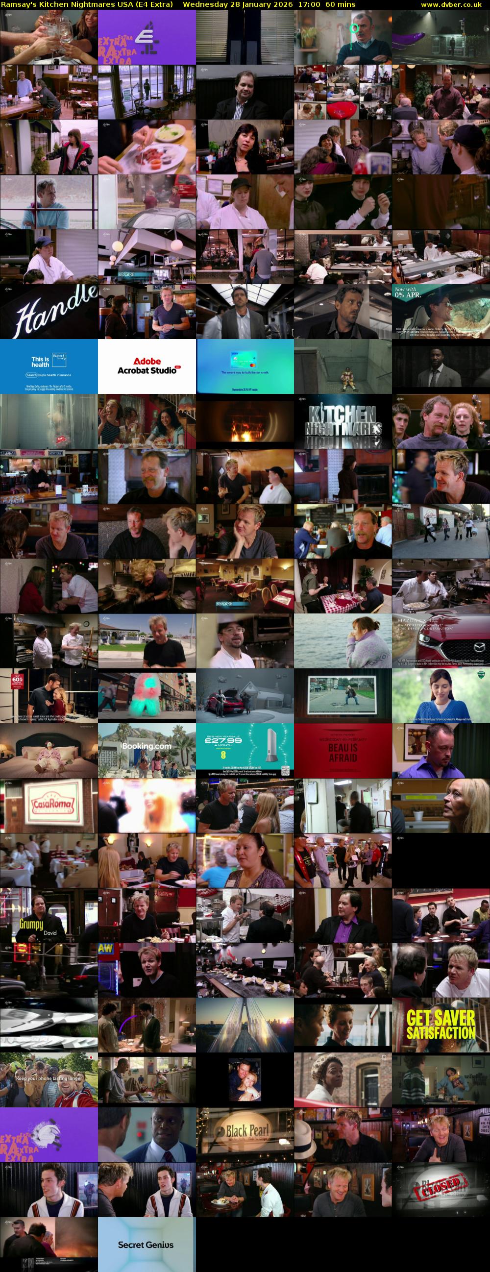 Ramsay's Kitchen Nightmares USA (E4 Extra) Wednesday 28 January 2026 17:00 - 18:00