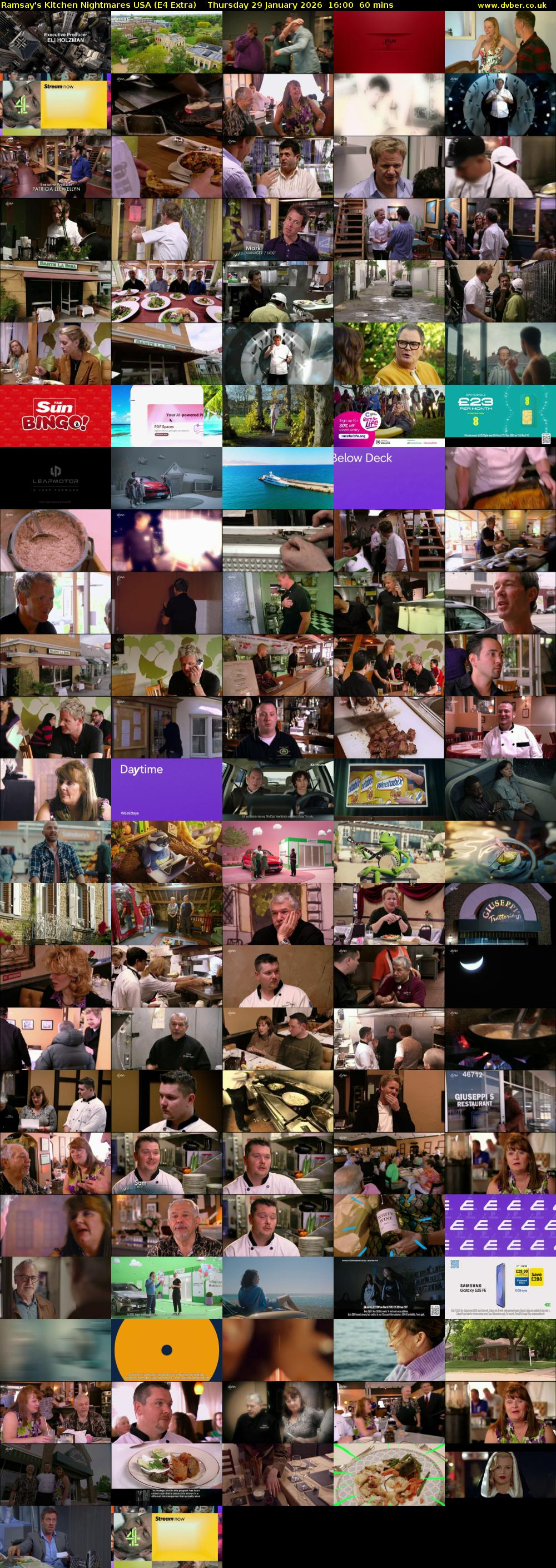 Ramsay's Kitchen Nightmares USA (E4 Extra) Thursday 29 January 2026 16:00 - 17:00