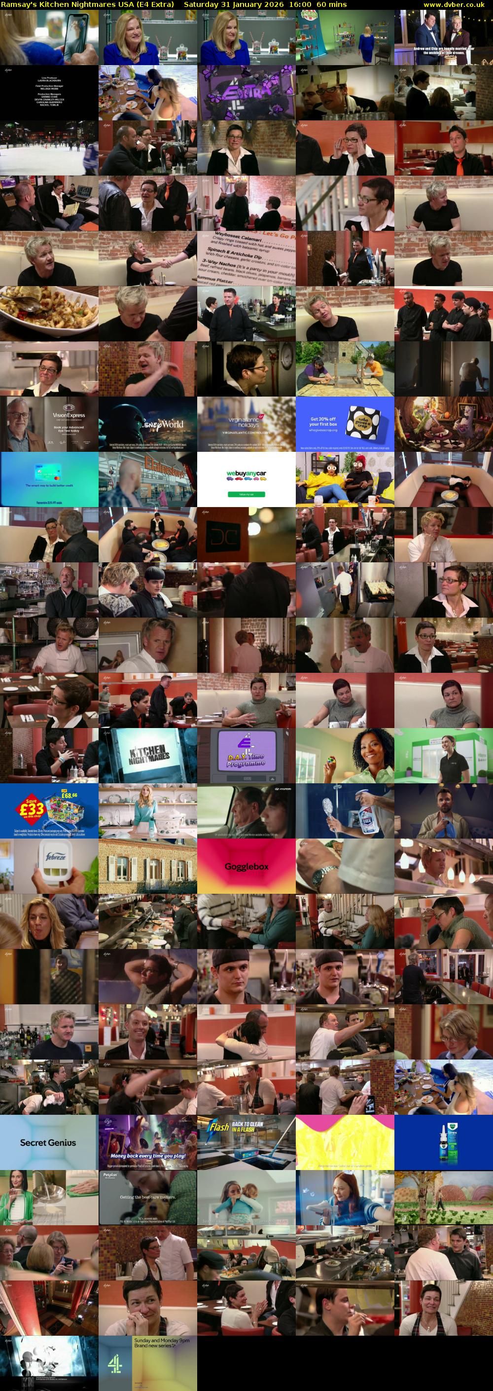 Ramsay's Kitchen Nightmares USA (E4 Extra) Saturday 31 January 2026 16:00 - 17:00