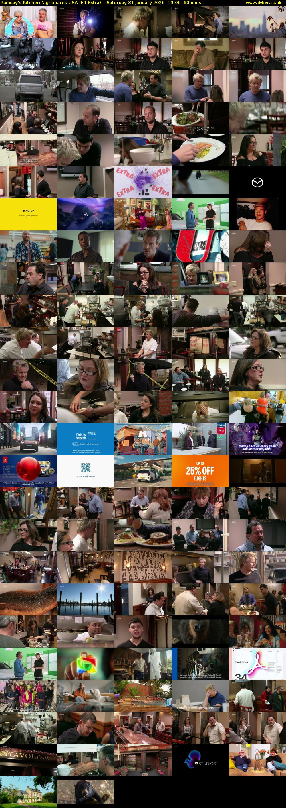 Ramsay's Kitchen Nightmares USA (E4 Extra) Saturday 31 January 2026 19:00 - 20:00