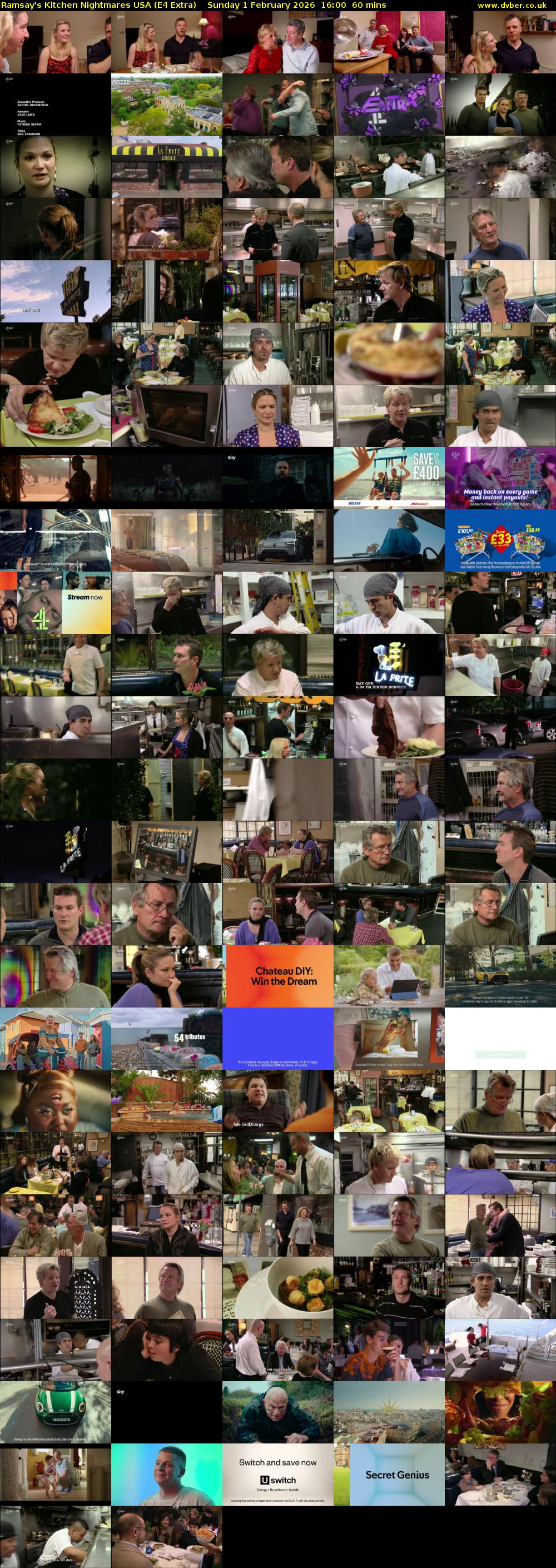 Ramsay's Kitchen Nightmares USA (E4 Extra) Sunday 1 February 2026 16:00 - 17:00