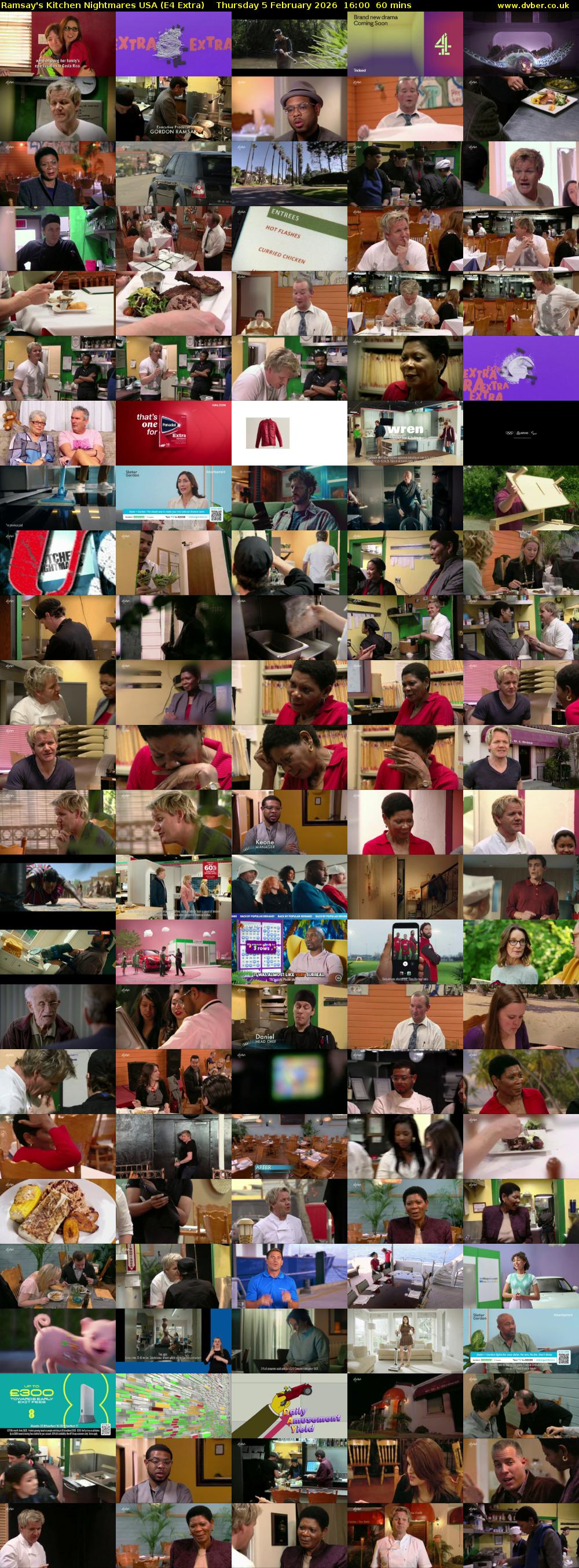 Ramsay's Kitchen Nightmares USA (E4 Extra) Thursday 5 February 2026 16:00 - 17:00