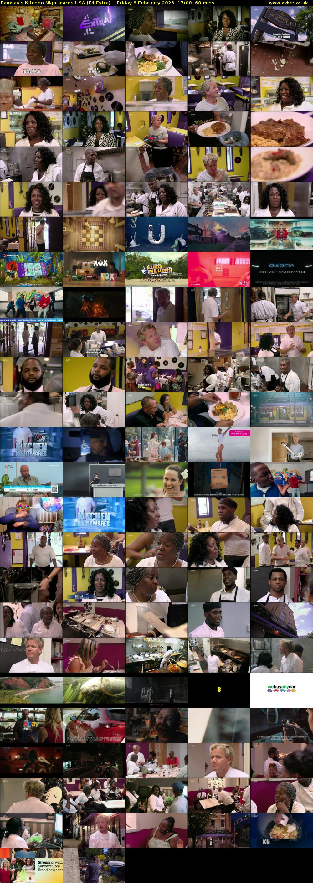 Ramsay's Kitchen Nightmares USA (E4 Extra) Friday 6 February 2026 17:00 - 18:00