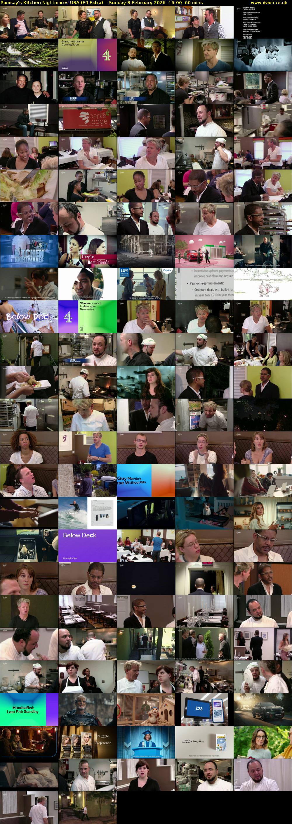 Ramsay's Kitchen Nightmares USA (E4 Extra) Sunday 8 February 2026 16:00 - 17:00