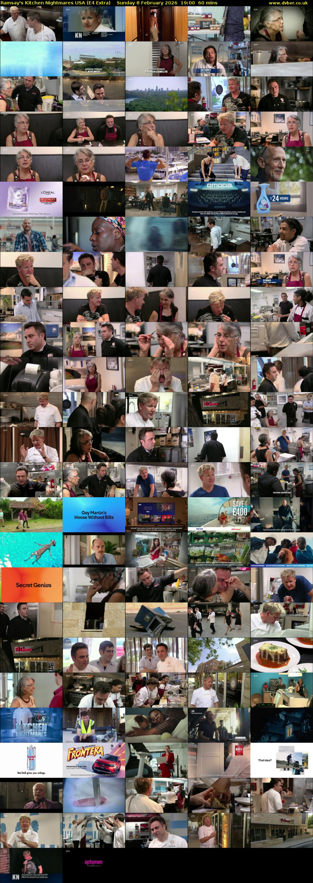 Ramsay's Kitchen Nightmares USA (E4 Extra) Sunday 8 February 2026 19:00 - 20:00