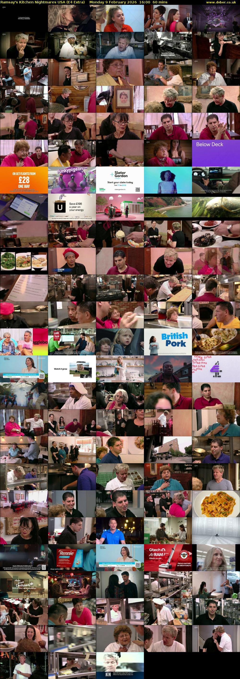 Ramsay's Kitchen Nightmares USA (E4 Extra) Monday 9 February 2026 16:00 - 17:00