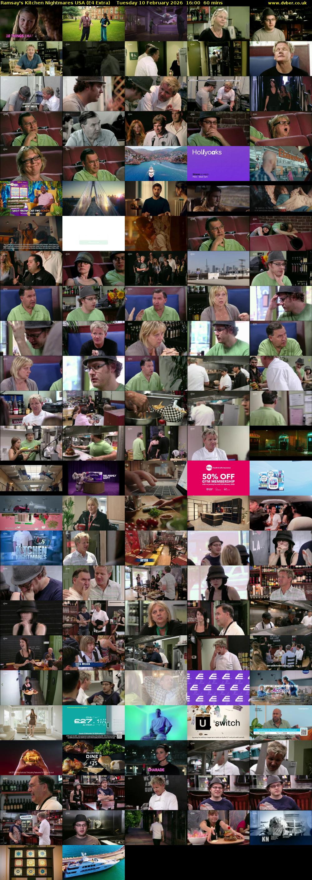 Ramsay's Kitchen Nightmares USA (E4 Extra) Tuesday 10 February 2026 16:00 - 17:00