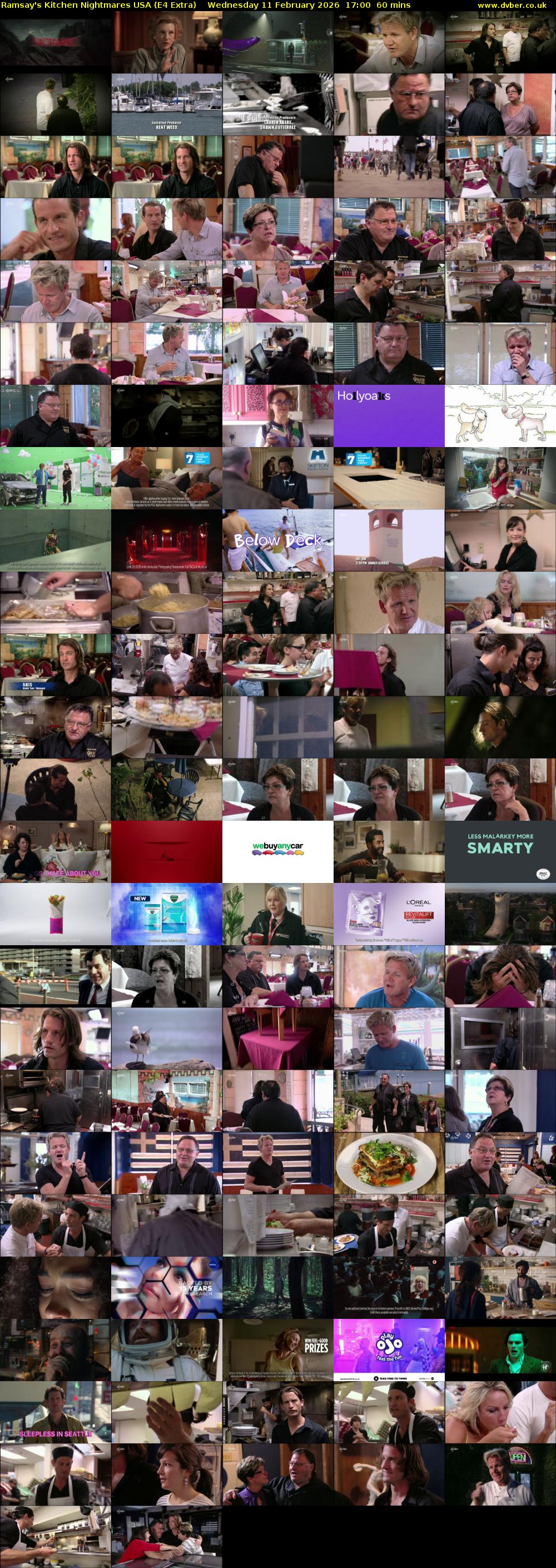 Ramsay's Kitchen Nightmares USA (E4 Extra) Wednesday 11 February 2026 17:00 - 18:00