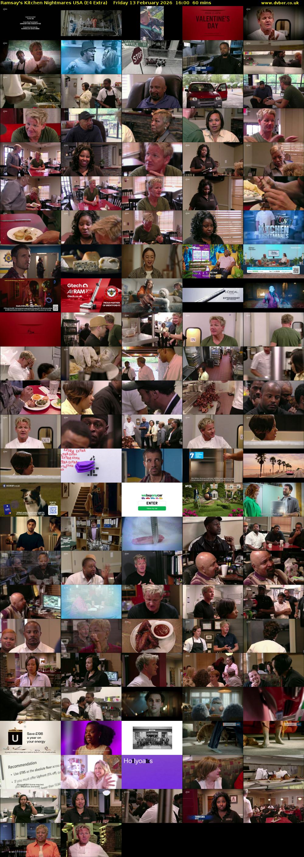 Ramsay's Kitchen Nightmares USA (E4 Extra) Friday 13 February 2026 16:00 - 17:00