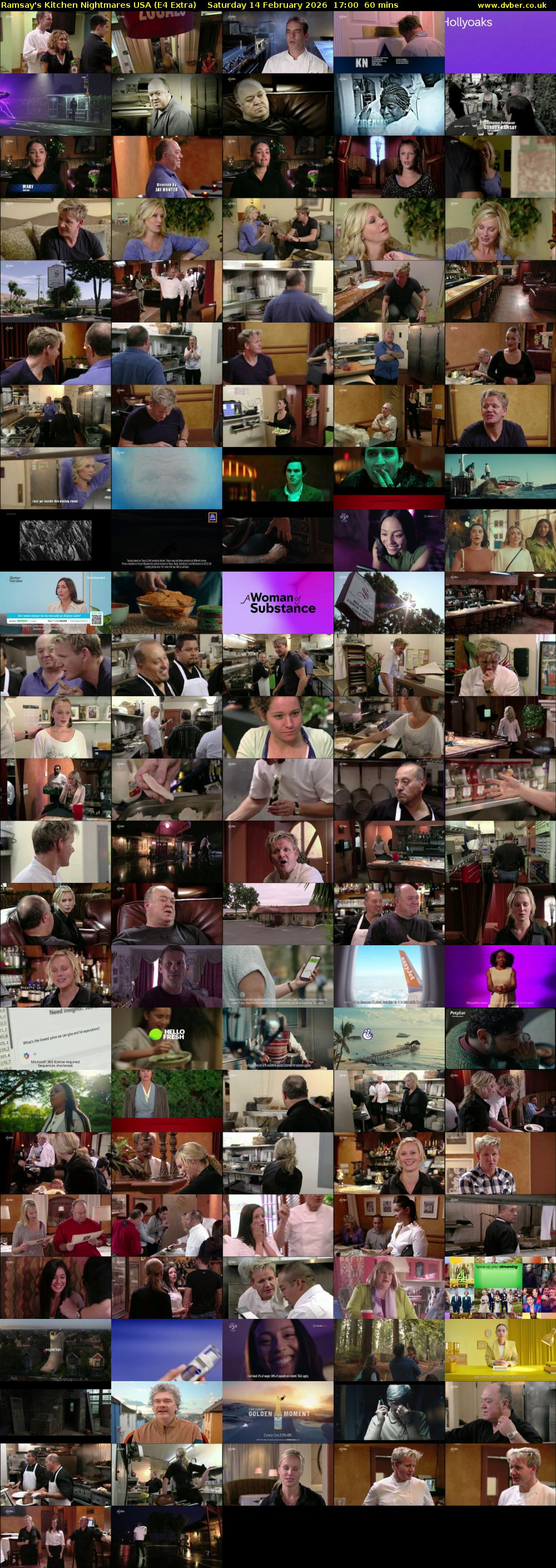 Ramsay's Kitchen Nightmares USA (E4 Extra) Saturday 14 February 2026 17:00 - 18:00