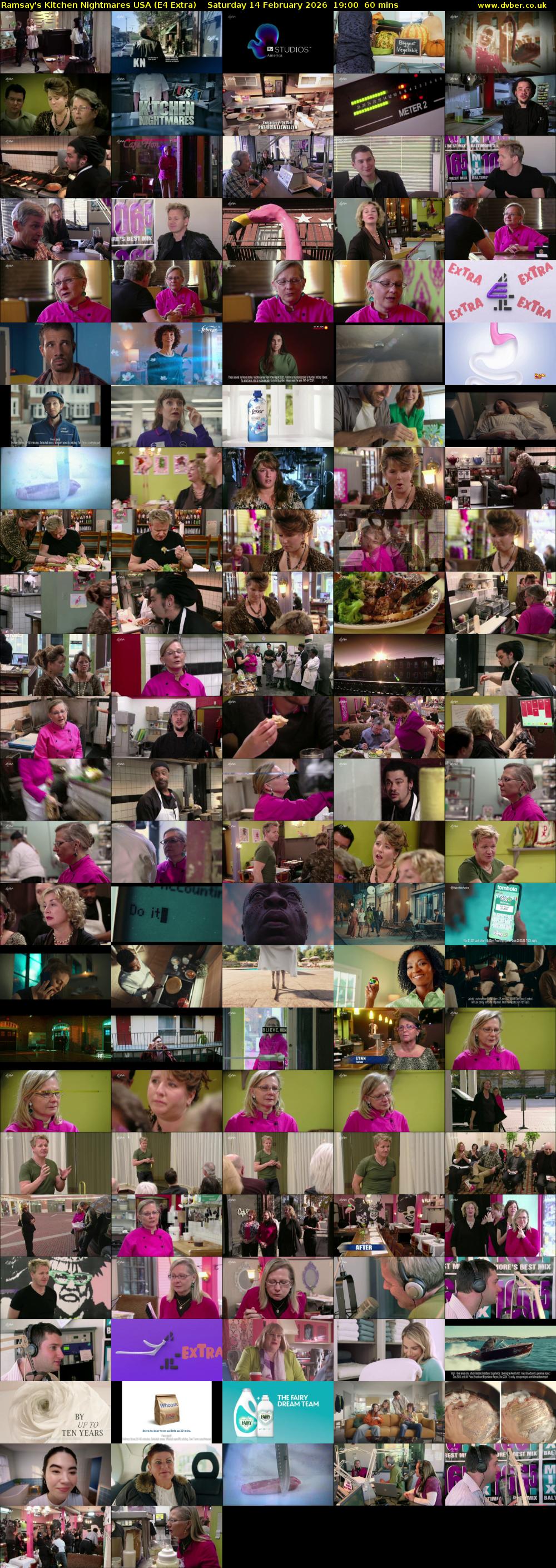 Ramsay's Kitchen Nightmares USA (E4 Extra) Saturday 14 February 2026 19:00 - 20:00