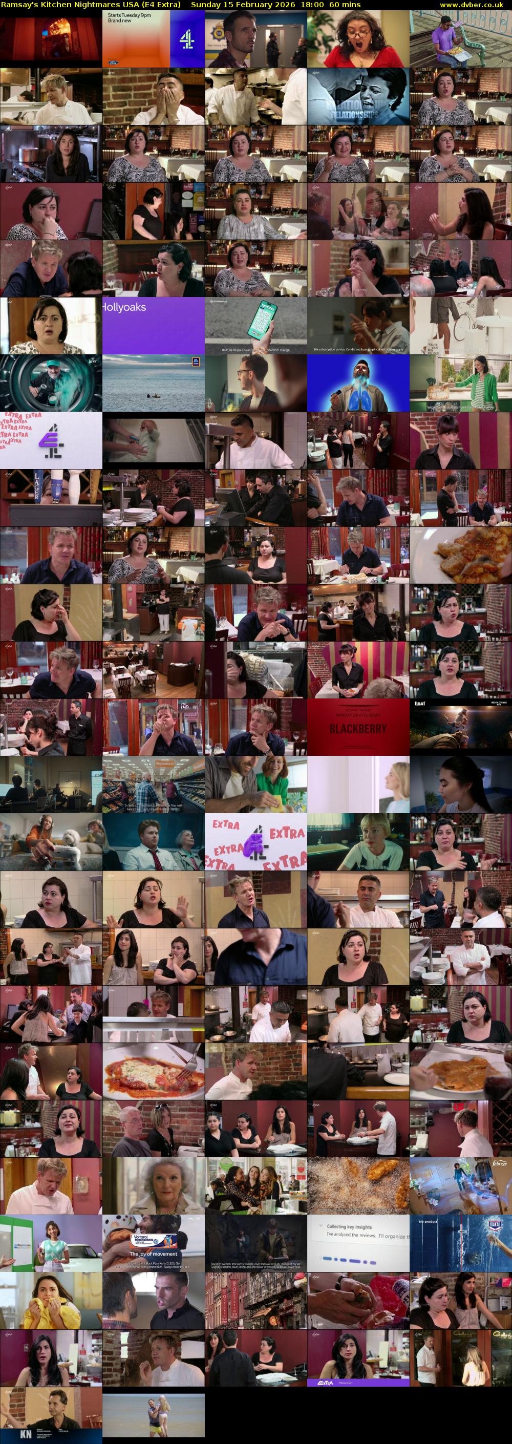 Ramsay's Kitchen Nightmares USA (E4 Extra) Sunday 15 February 2026 18:00 - 19:00
