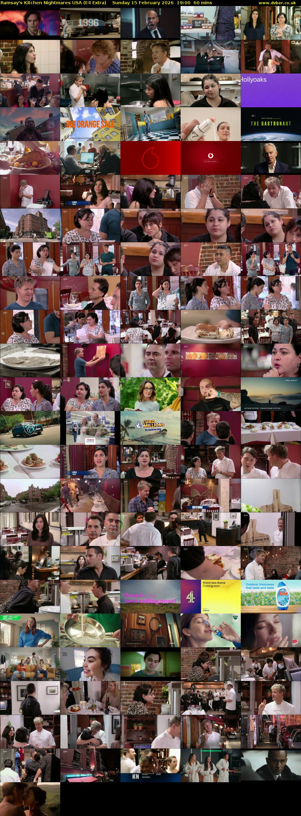 Ramsay's Kitchen Nightmares USA (E4 Extra) Sunday 15 February 2026 19:00 - 20:00