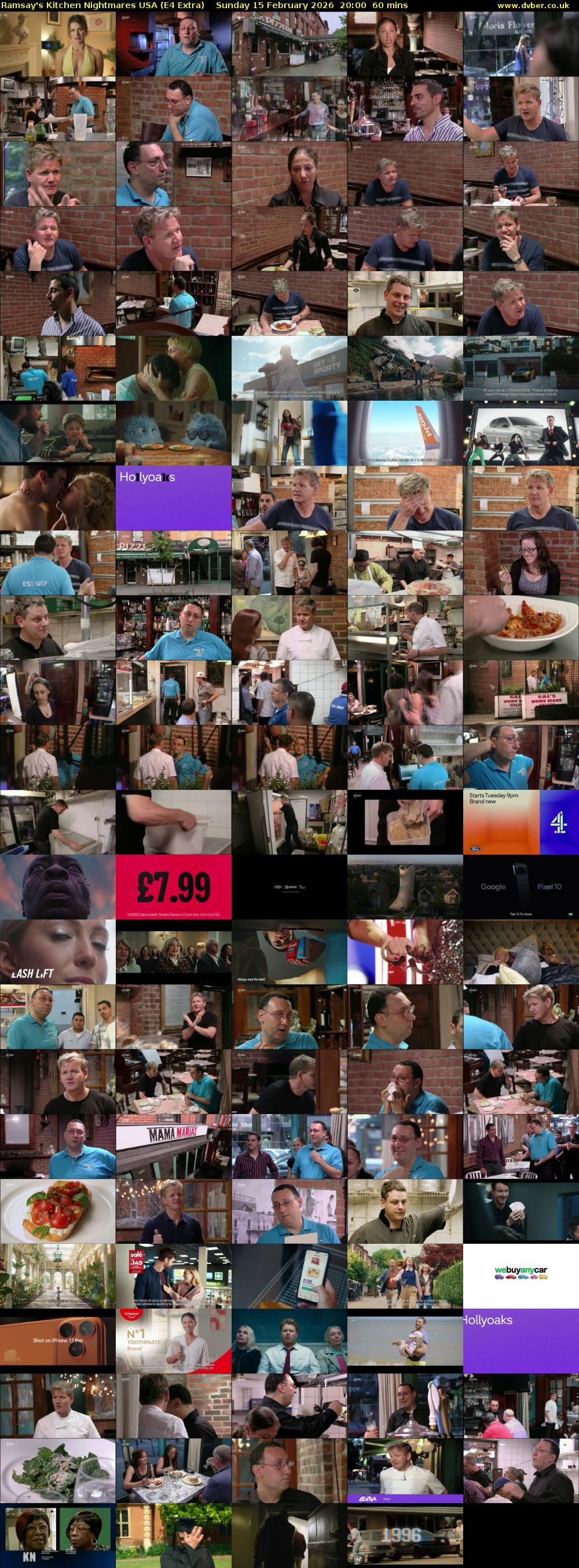 Ramsay's Kitchen Nightmares USA (E4 Extra) Sunday 15 February 2026 20:00 - 21:00