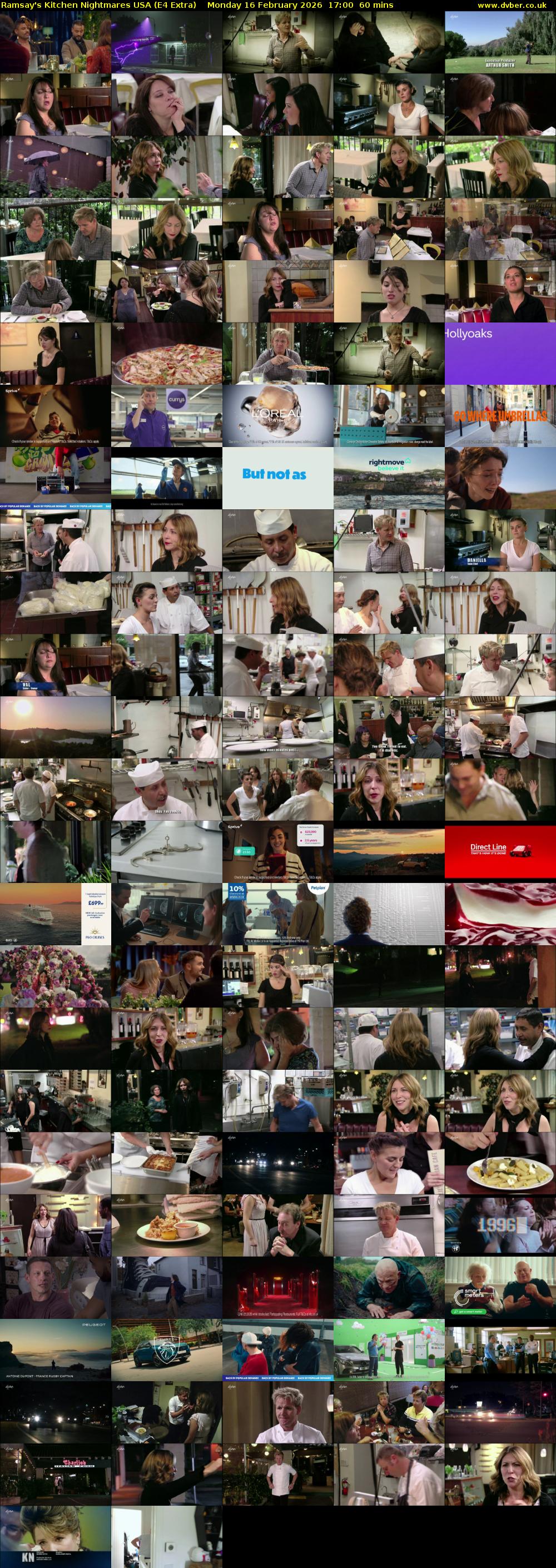 Ramsay's Kitchen Nightmares USA (E4 Extra) Monday 16 February 2026 17:00 - 18:00