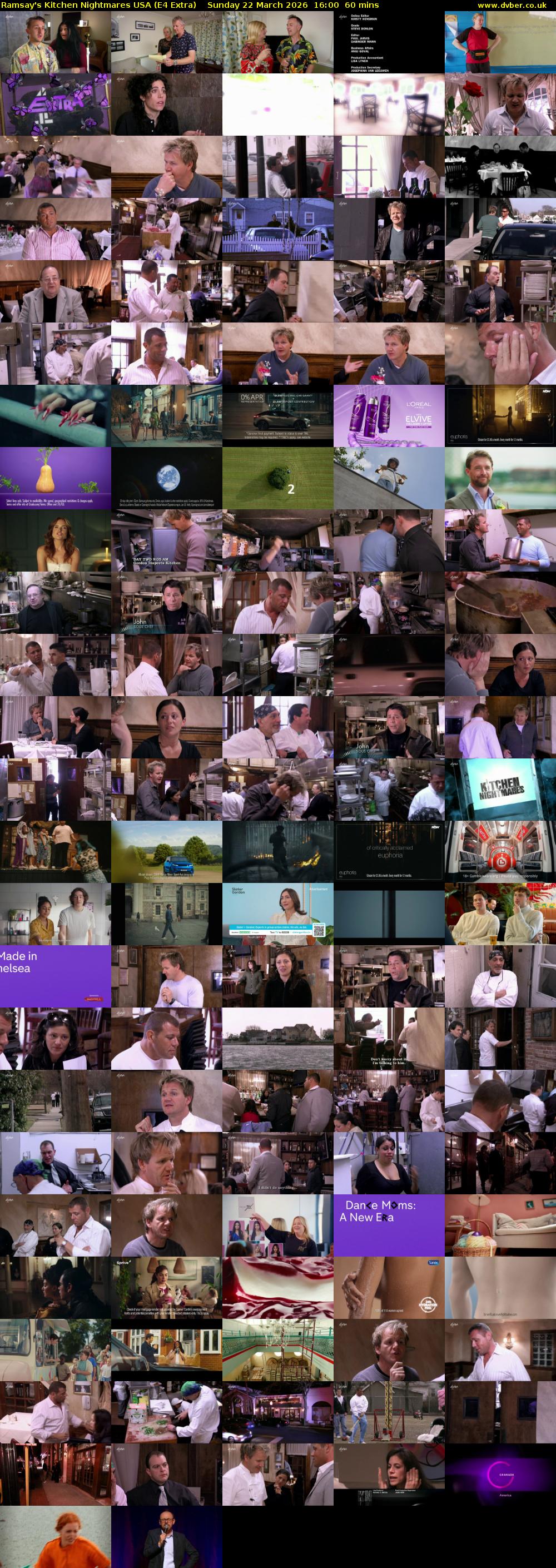 Ramsay's Kitchen Nightmares USA (E4 Extra) Sunday 22 March 2026 16:00 - 17:00