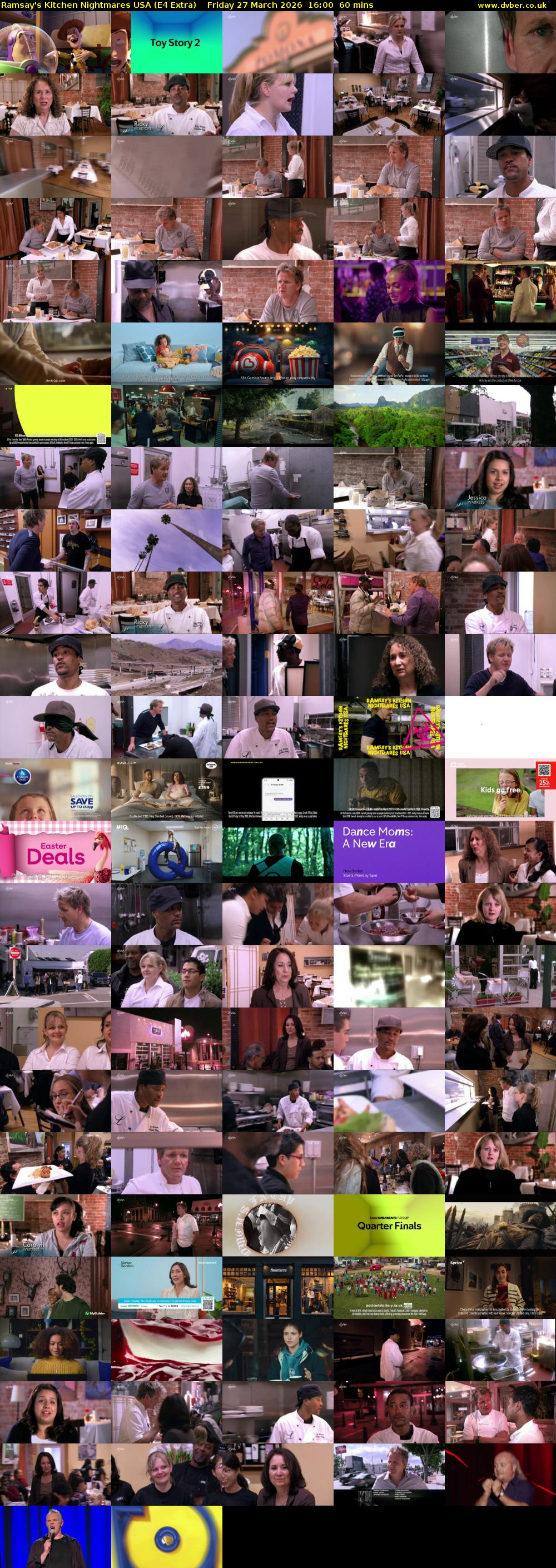 Ramsay's Kitchen Nightmares USA (E4 Extra) Friday 27 March 2026 16:00 - 17:00