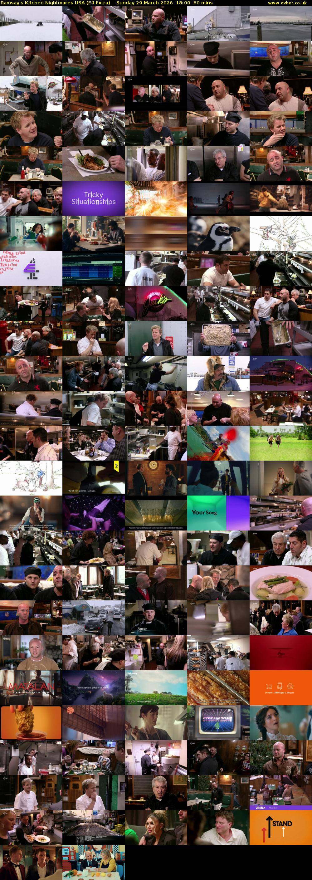 Ramsay's Kitchen Nightmares USA (E4 Extra) Sunday 29 March 2026 18:00 - 19:00