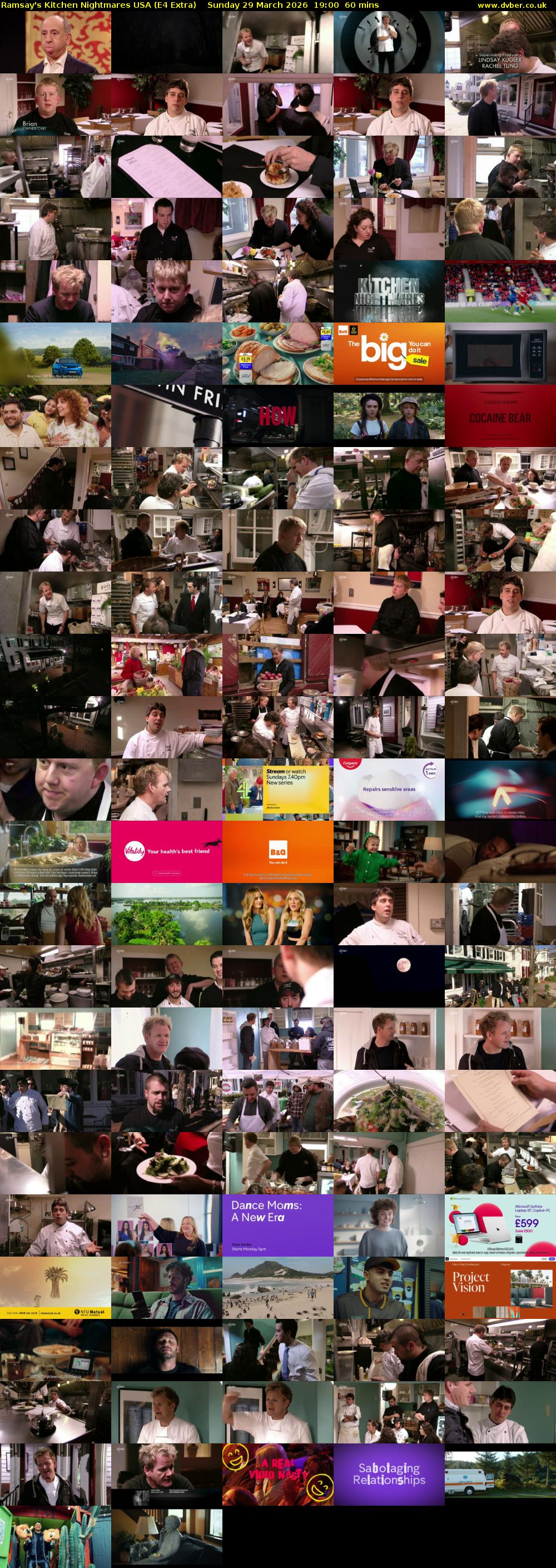 Ramsay's Kitchen Nightmares USA (E4 Extra) Sunday 29 March 2026 19:00 - 20:00