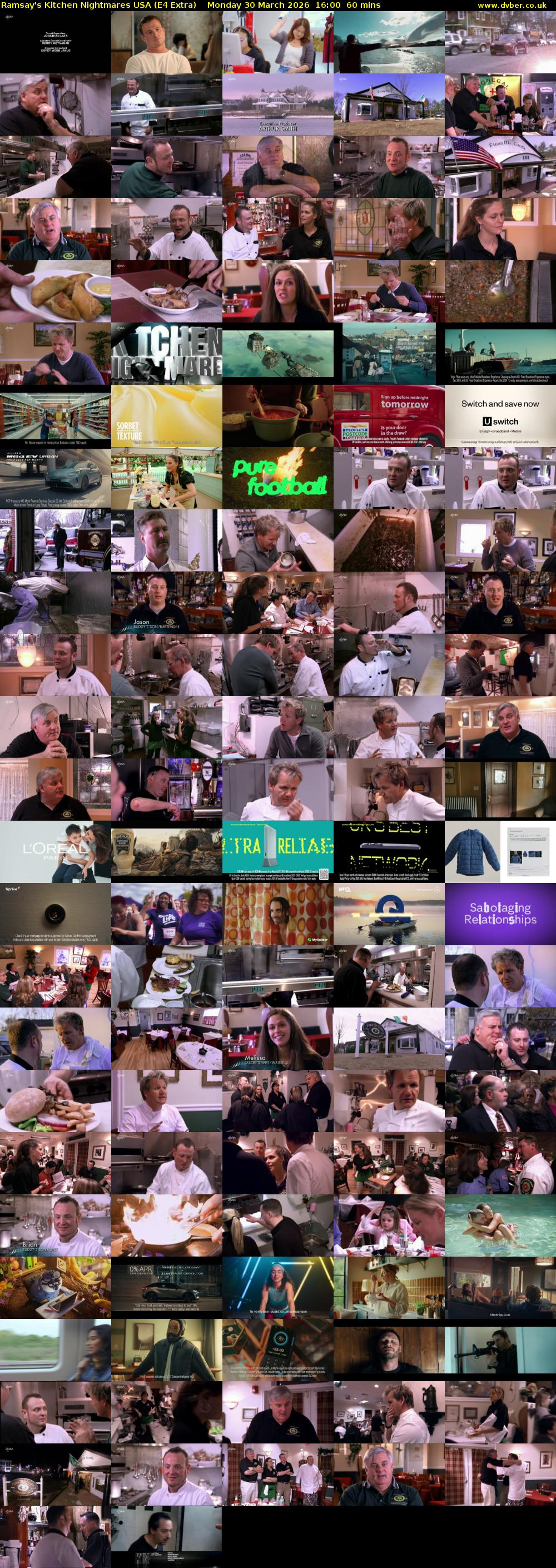 Ramsay's Kitchen Nightmares USA (E4 Extra) Monday 30 March 2026 16:00 - 17:00