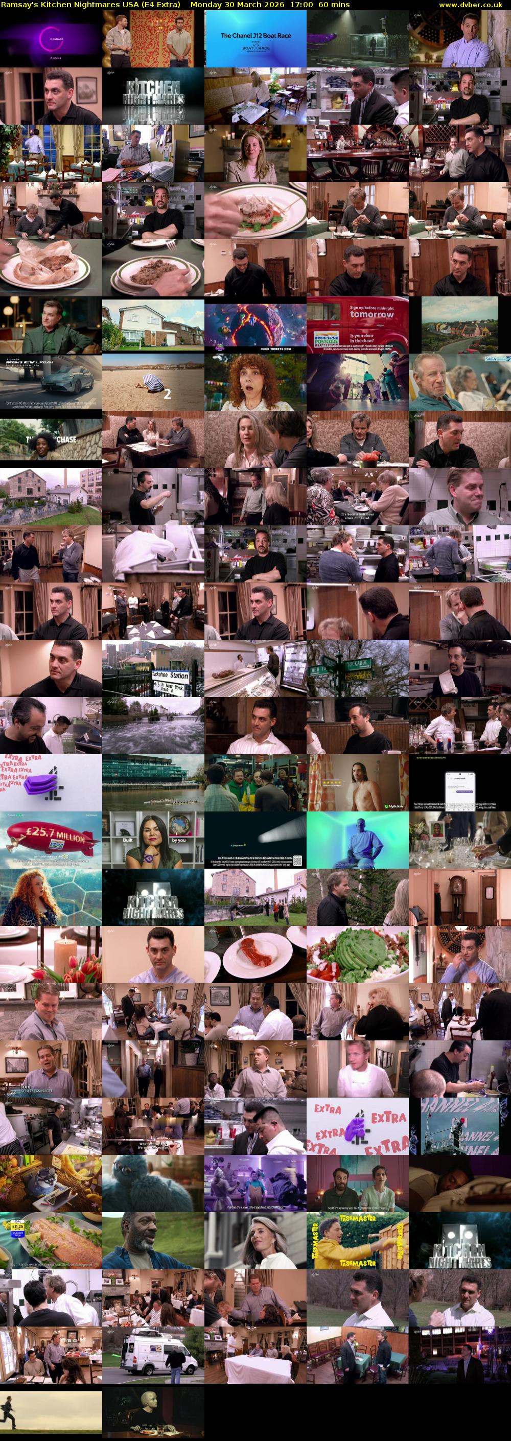 Ramsay's Kitchen Nightmares USA (E4 Extra) Monday 30 March 2026 17:00 - 18:00
