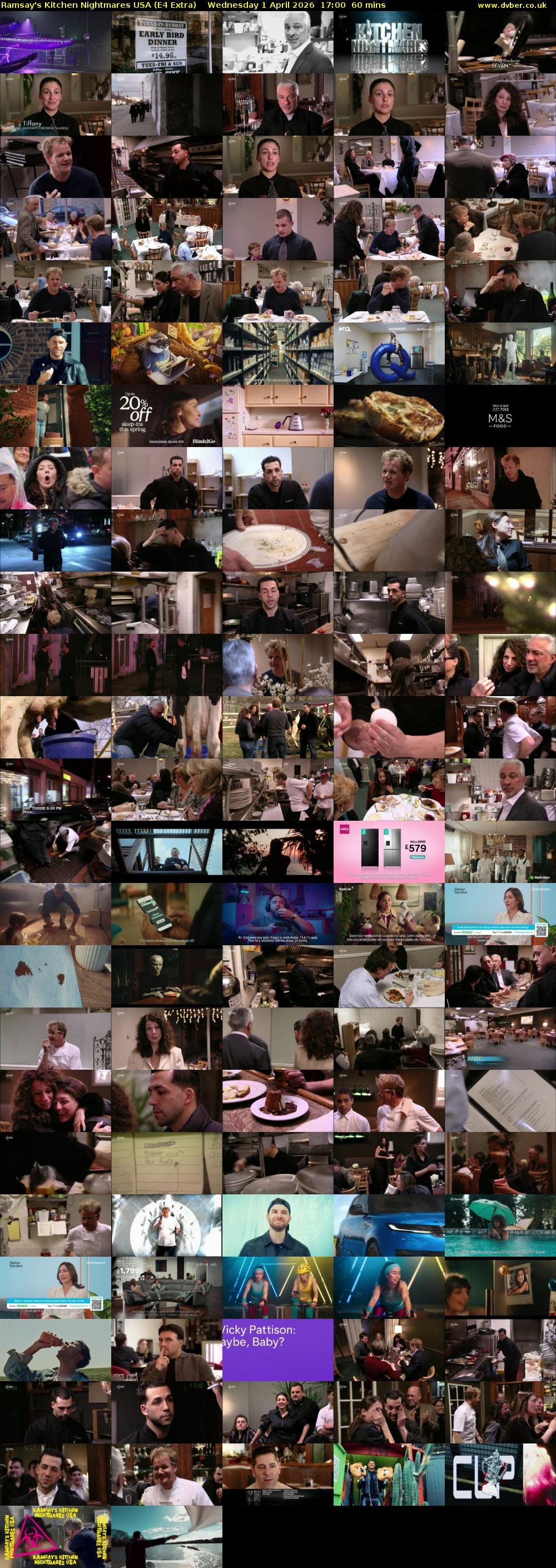 Ramsay's Kitchen Nightmares USA (E4 Extra) Wednesday 1 April 2026 17:00 - 18:00