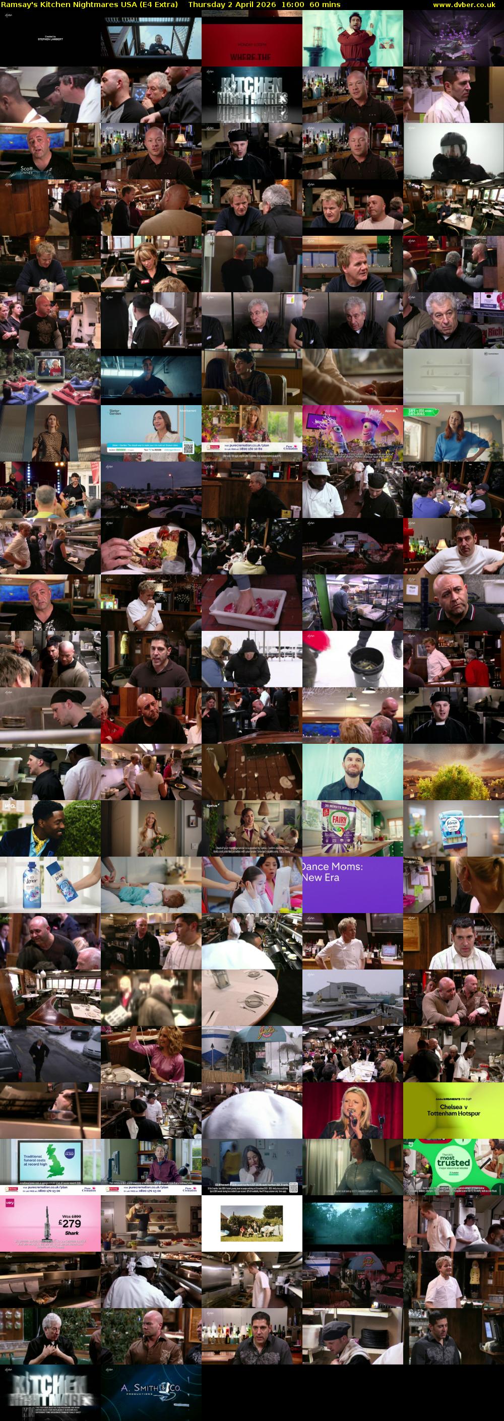 Ramsay's Kitchen Nightmares USA (E4 Extra) Thursday 2 April 2026 16:00 - 17:00