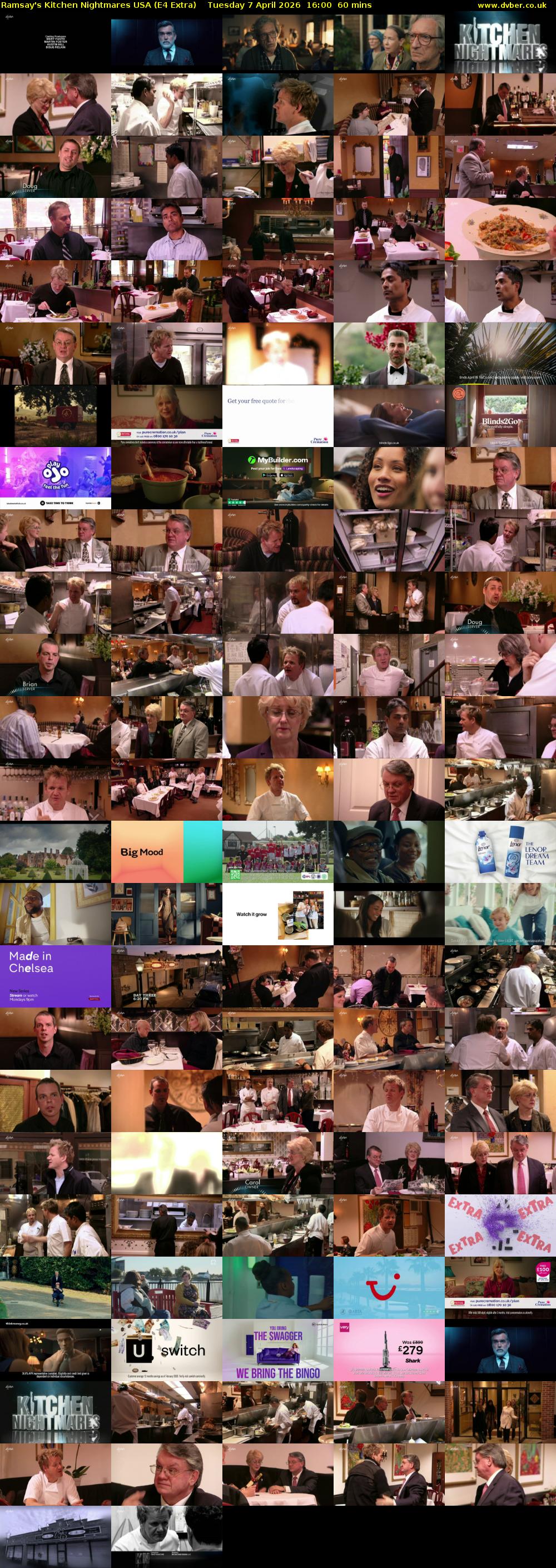 Ramsay's Kitchen Nightmares USA (E4 Extra) Tuesday 7 April 2026 16:00 - 17:00