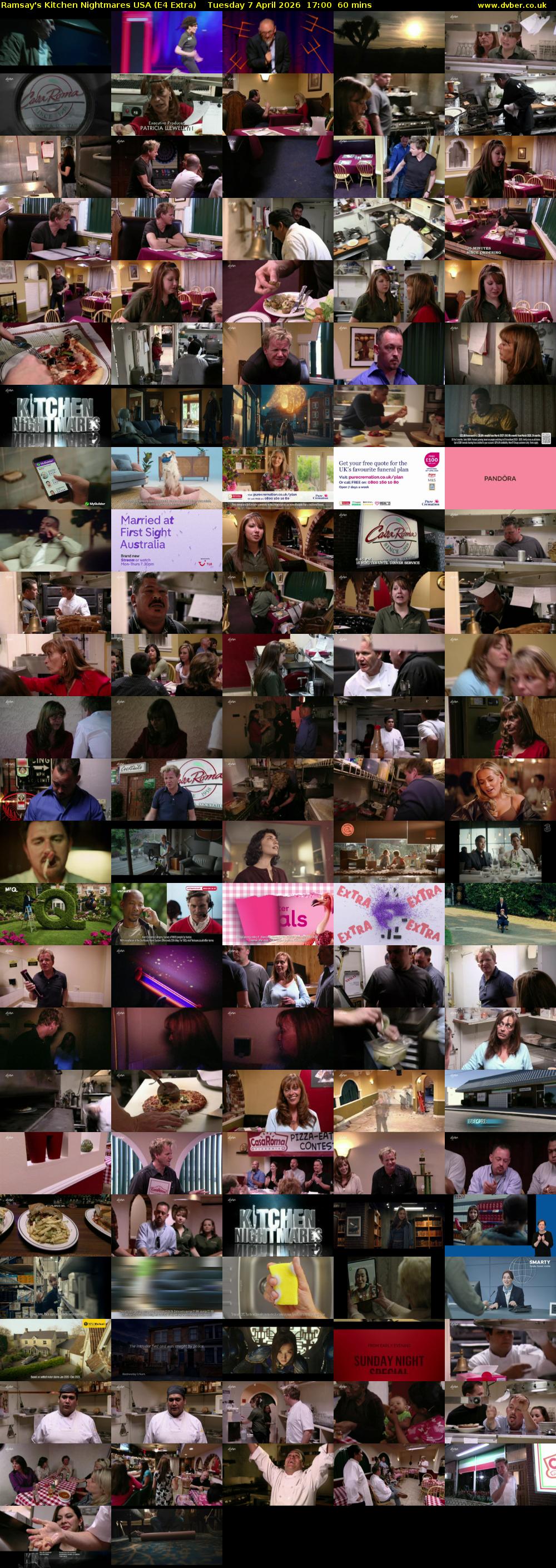 Ramsay's Kitchen Nightmares USA (E4 Extra) Tuesday 7 April 2026 17:00 - 18:00