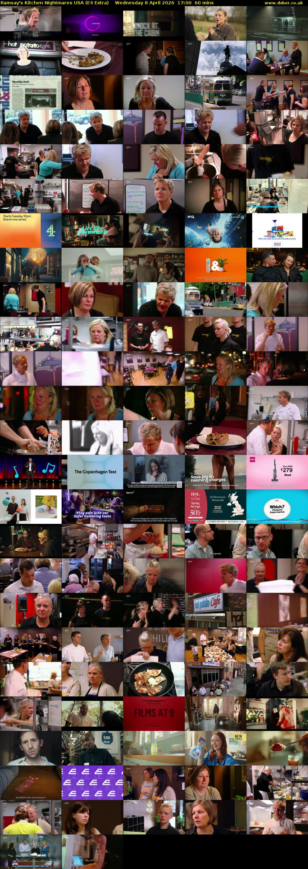 Ramsay's Kitchen Nightmares USA (E4 Extra) Wednesday 8 April 2026 17:00 - 18:00