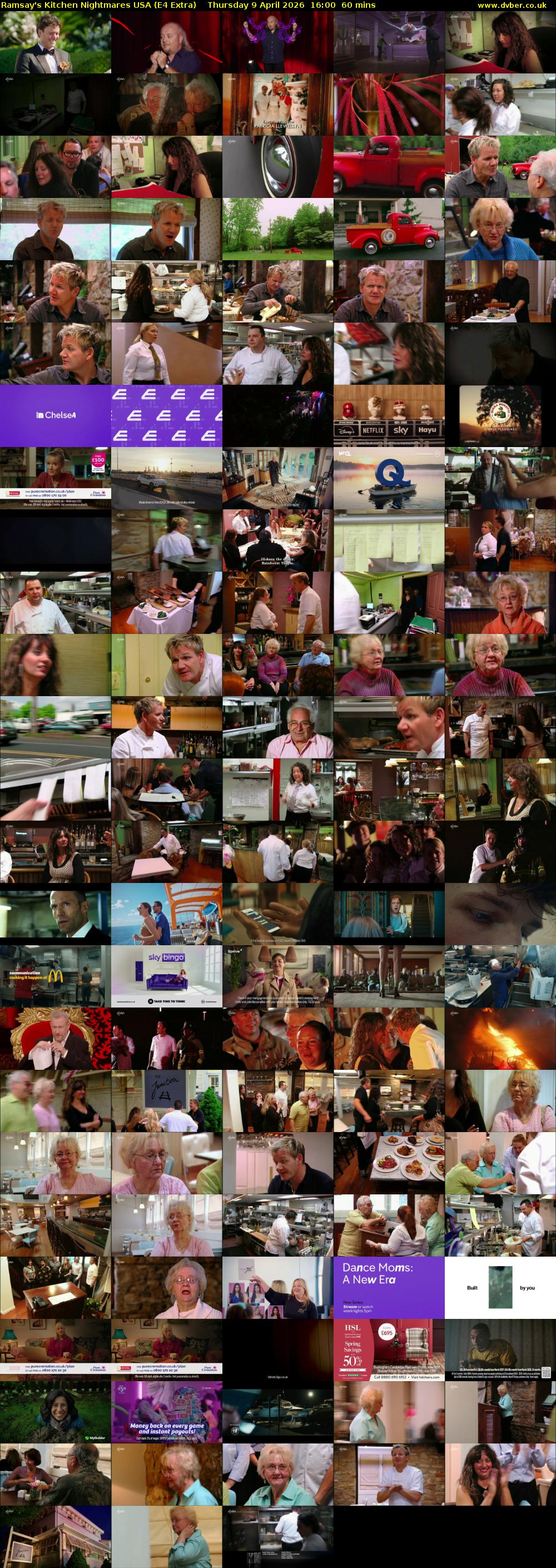 Ramsay's Kitchen Nightmares USA (E4 Extra) Thursday 9 April 2026 16:00 - 17:00