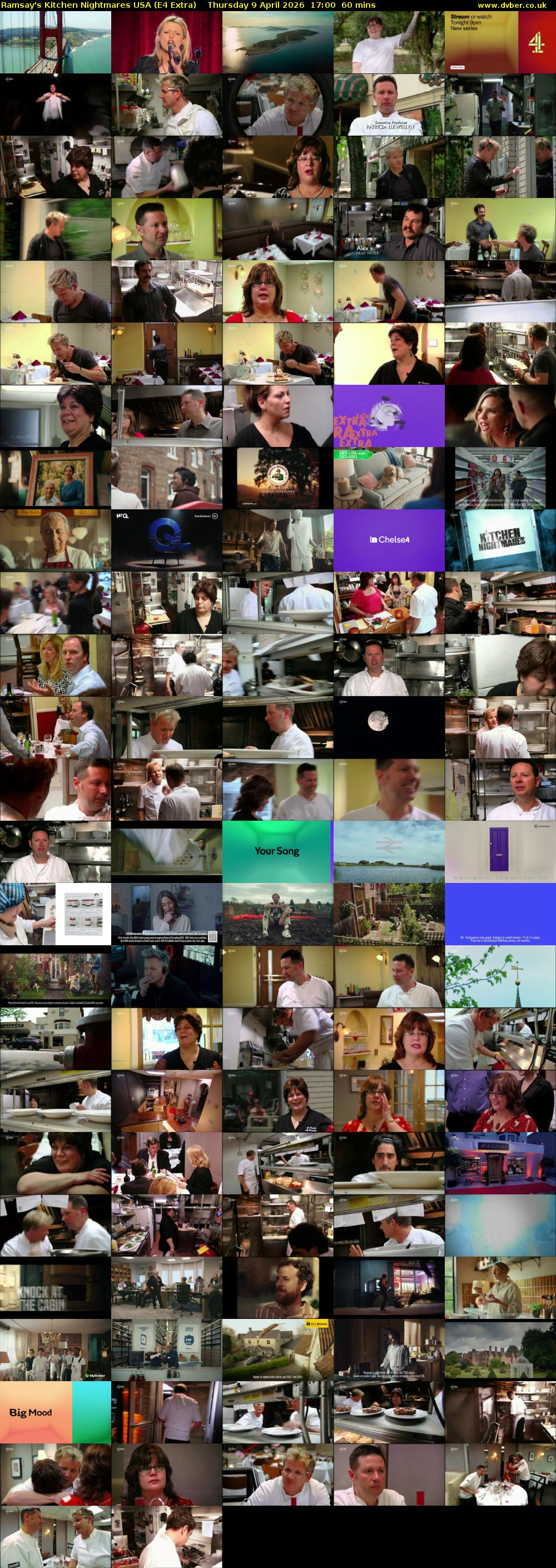 Ramsay's Kitchen Nightmares USA (E4 Extra) Thursday 9 April 2026 17:00 - 18:00
